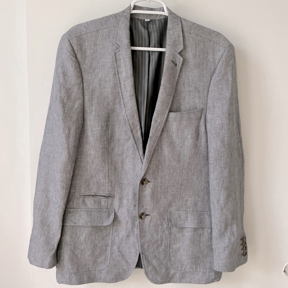 100% Linen Baird McNutt Irish Linen Murano Slim Fit Blazer CorpCore - Picture 2 of 13